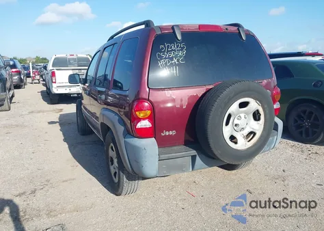 2003 Jeep Liberty Sport/Freedom from USA, damaged, VIN 1J4GK48K23W639045